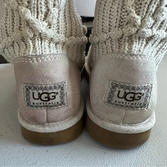 UGG Australia 'Classic Argyle' sweater knit boot in a neutral color - Picture 2 of 8